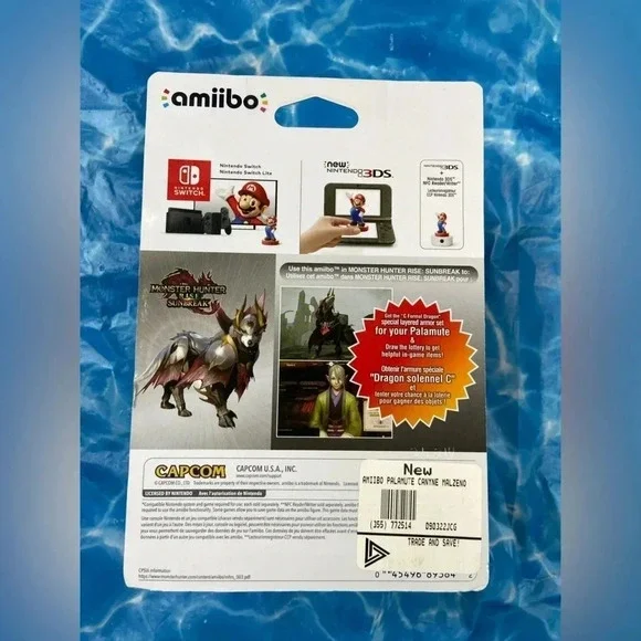 Amiibo - Monster  Hunter Rise Sunbreak - Palamute Canyne Malzeno - New 🐶 - Picture 6 of 6